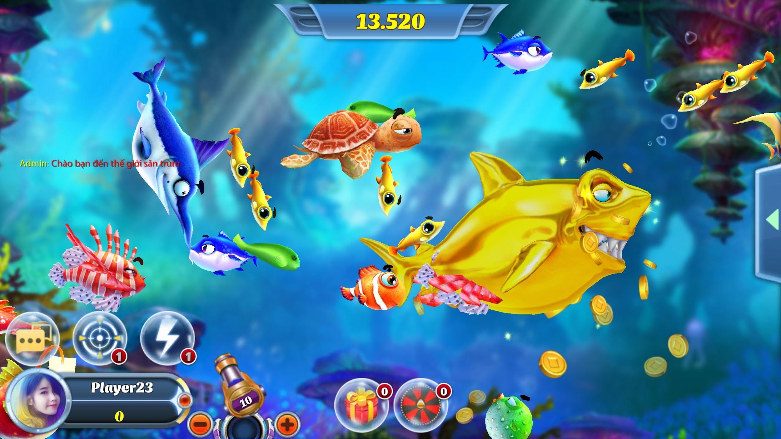 Bắn cá Thần Tài-Game ban ca online,ban ca sieu thi pour Android - Téléchargez l'APK
