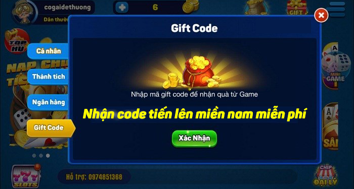 Cách nhận code tiến lên miền Nam miễn phí không giới hạn 2021