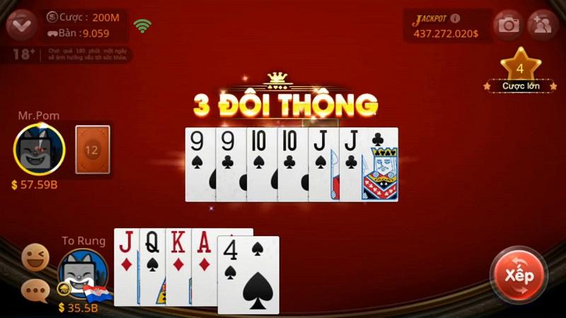 Chơi game đánh bài Tiến lên miền nam miễn phí
