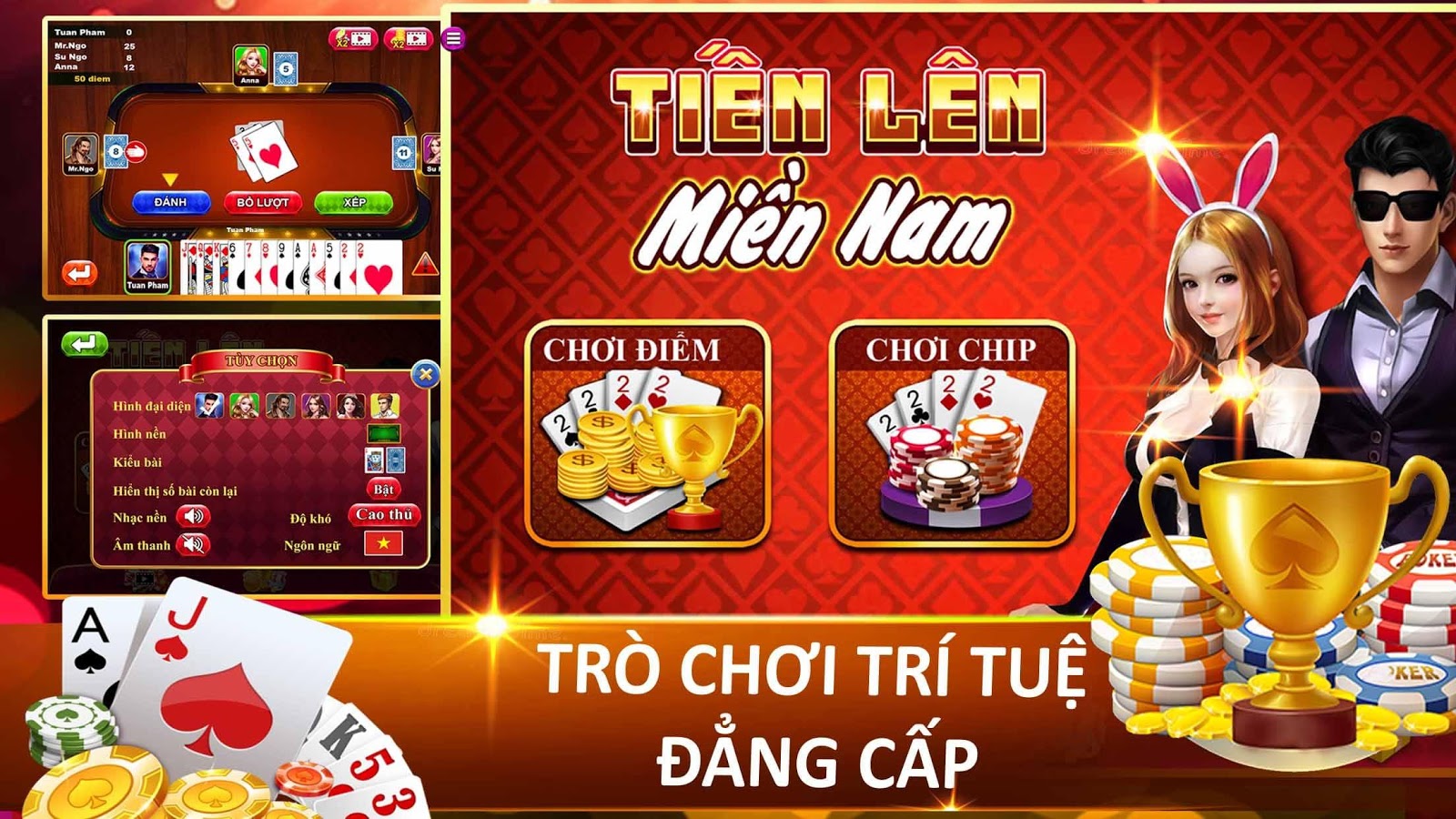 Chơi Tiến Lên Miền Nam Đếm Lá Offline, Tiến Lên Đếm Lá Offline