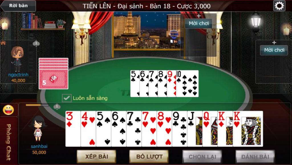 Game tiến lên kiểu chơi Miền Nam hay nhất trong các loại