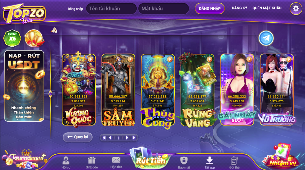 Hệ thống game phong phú